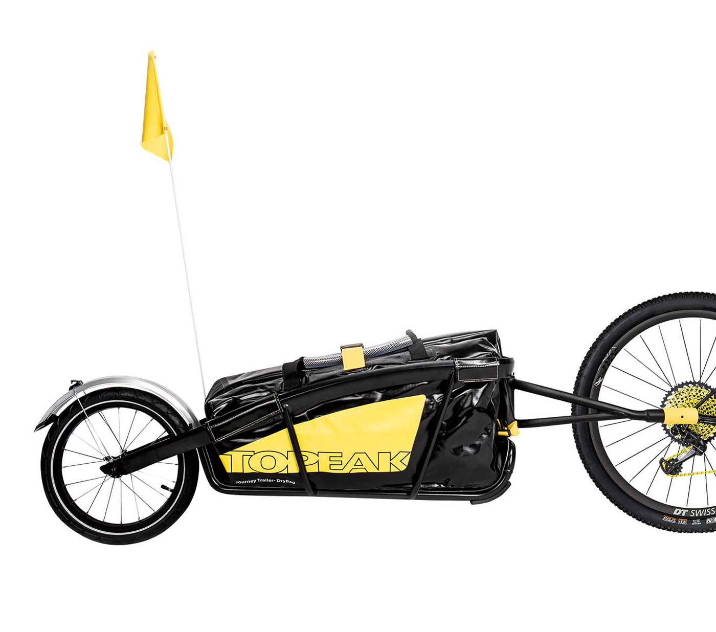 Topeak Journey Trailer TX and Drybag - black yellow 1 Topeak Journey Trailer TX and Drybag - black/yellow