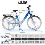 VAE de ville UrbanBiker UB200 Tout Suspendu – Bild 4