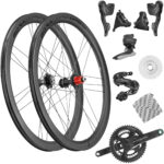 Groupe Campagnolo Super Record WRL 2x12 vitesses + Roues Bora Ultra WTO 45 C23 DB