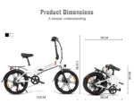 Vélo électrique Pliant SAMEBIKE 20LVXD30-II – Image 6